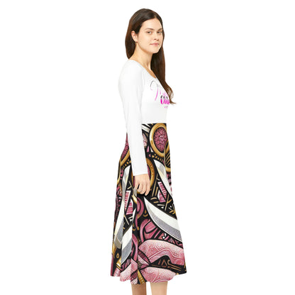Maferefun "OBBA" Long Sleeve Dress! Gift for Devotee or Godparent! Orisha OBBA Ladies Fall/Winter Dress!