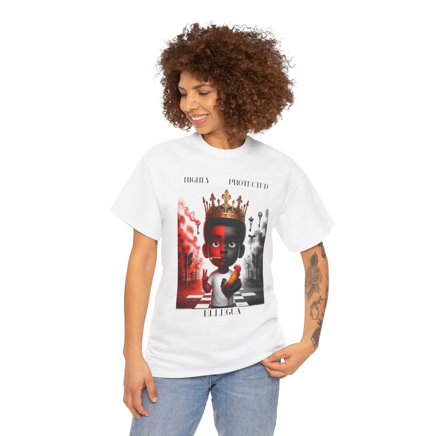 Highly Protected ELLEGUA Shirt! Gift for Godparent or Devotee, Ashe Ellegua Tshirt