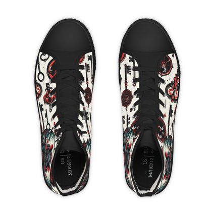 Orisha Eshu “Key Holder” High Top Sneakers – Gift for Devotee or Godparent