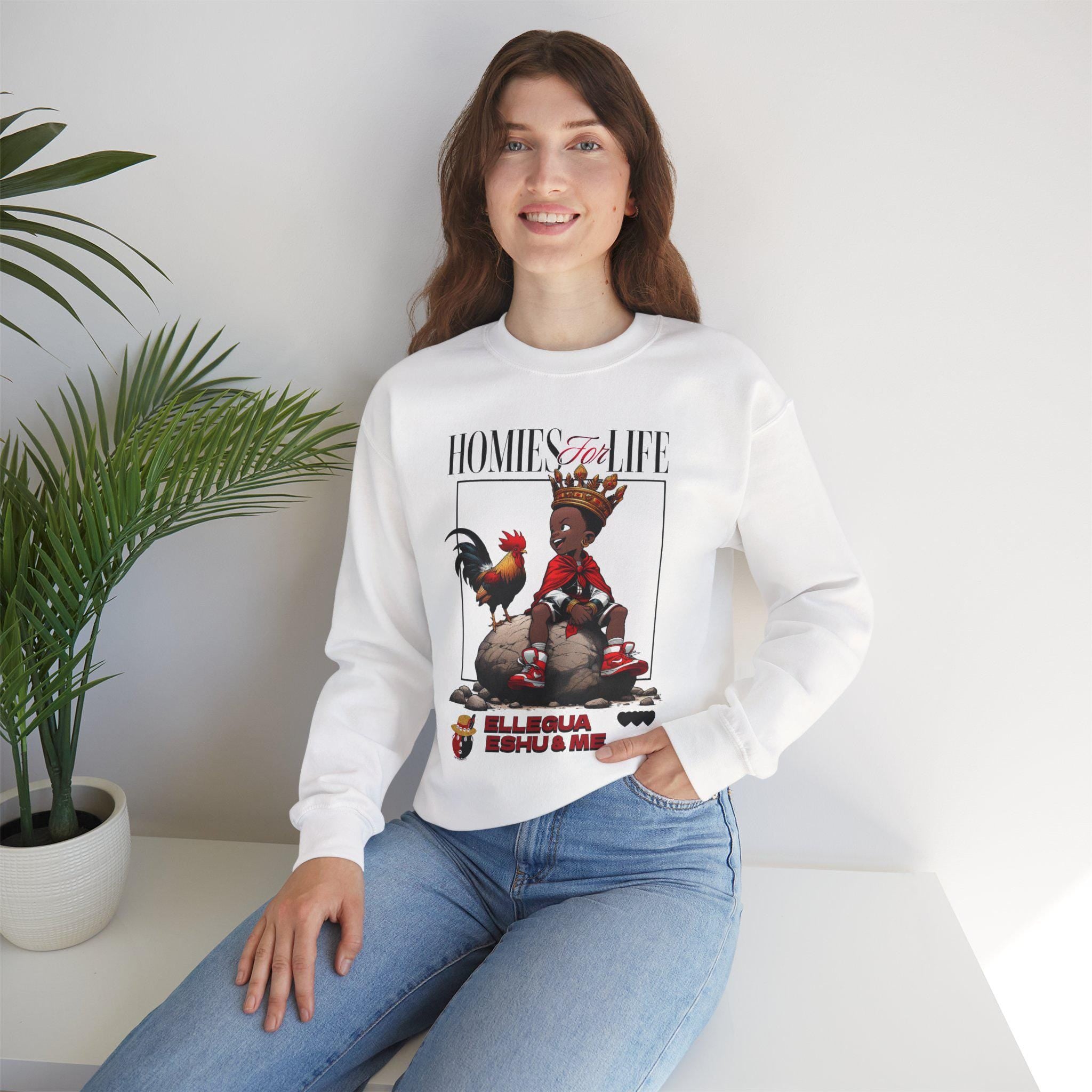 Homies for Life, ELLEGUA Eshu and Me Sweatshirt, Gift for Godparent or Devotee!