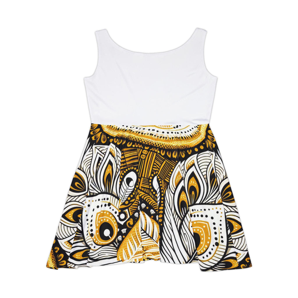 Maferefun OSHUN ladies Summer Skater style Dress! Gift for Devotee or Godparent! Ashe OSHUN Stylish Summer Dress!