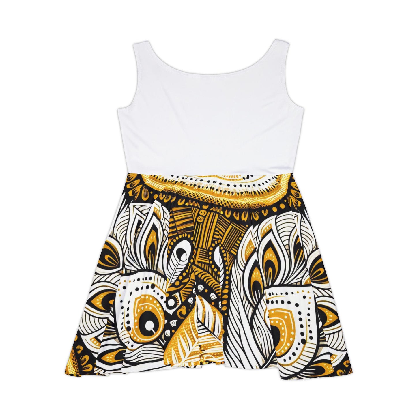 Maferefun OSHUN ladies Summer Skater style Dress! Gift for Devotee or Godparent! Ashe OSHUN Stylish Summer Dress!