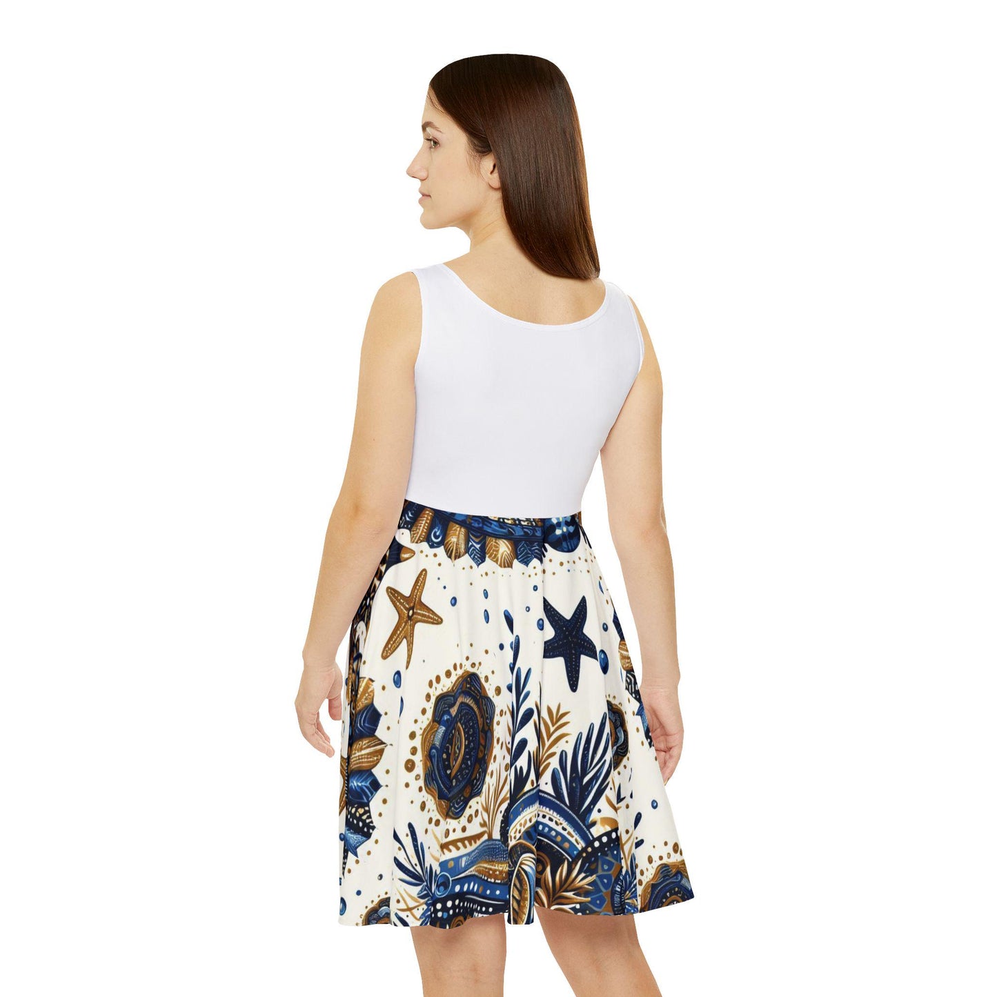 Maferefun OLOKUN Skater Dress – Orisha Inspired | Gift for Devotee or Godparent