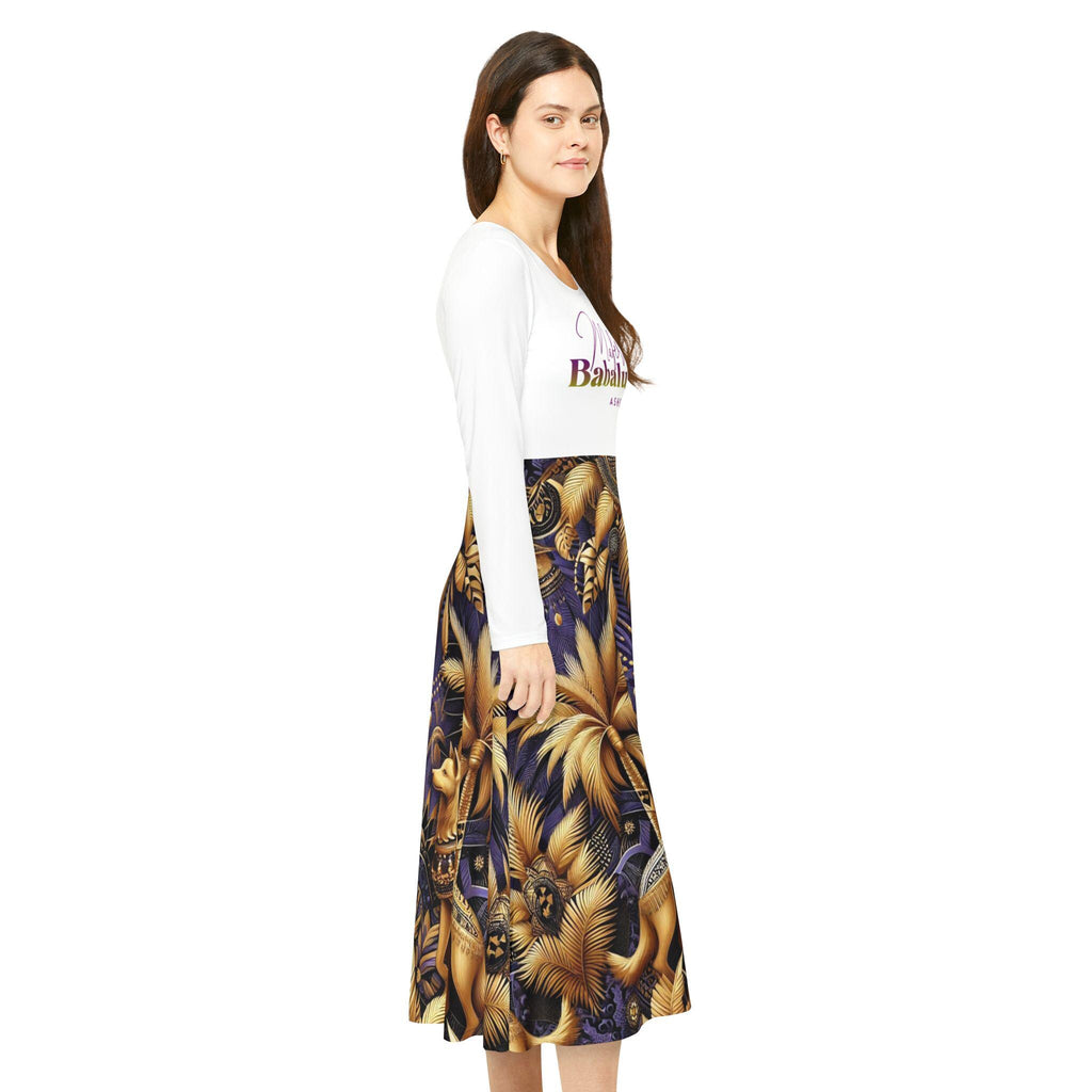 Maferefun "BABALU AYE" Long Sleeve Dress! Gift for Devotee or GodParent! Fall/Winter Lucumi Tradition Inspired Dress!