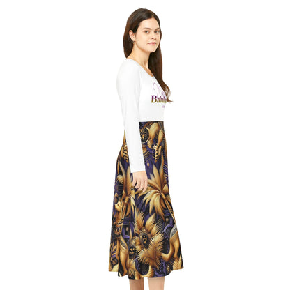 Maferefun "BABALU AYE" Long Sleeve Dress! Gift for Devotee or GodParent! Fall/Winter Lucumi Tradition Inspired Dress!