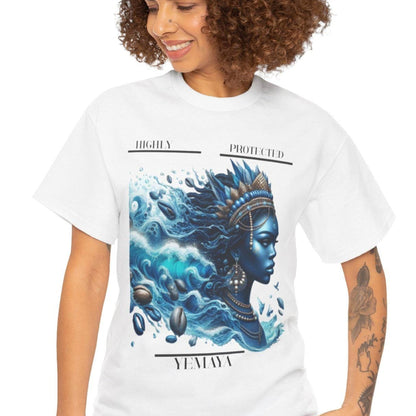Highly Protected YEMAYA Tshirt, gift of Godparent or Devotee ,Bohemian T-Shirt,  Gift fo, Spiritual Apparel, Ashe YEMAYA