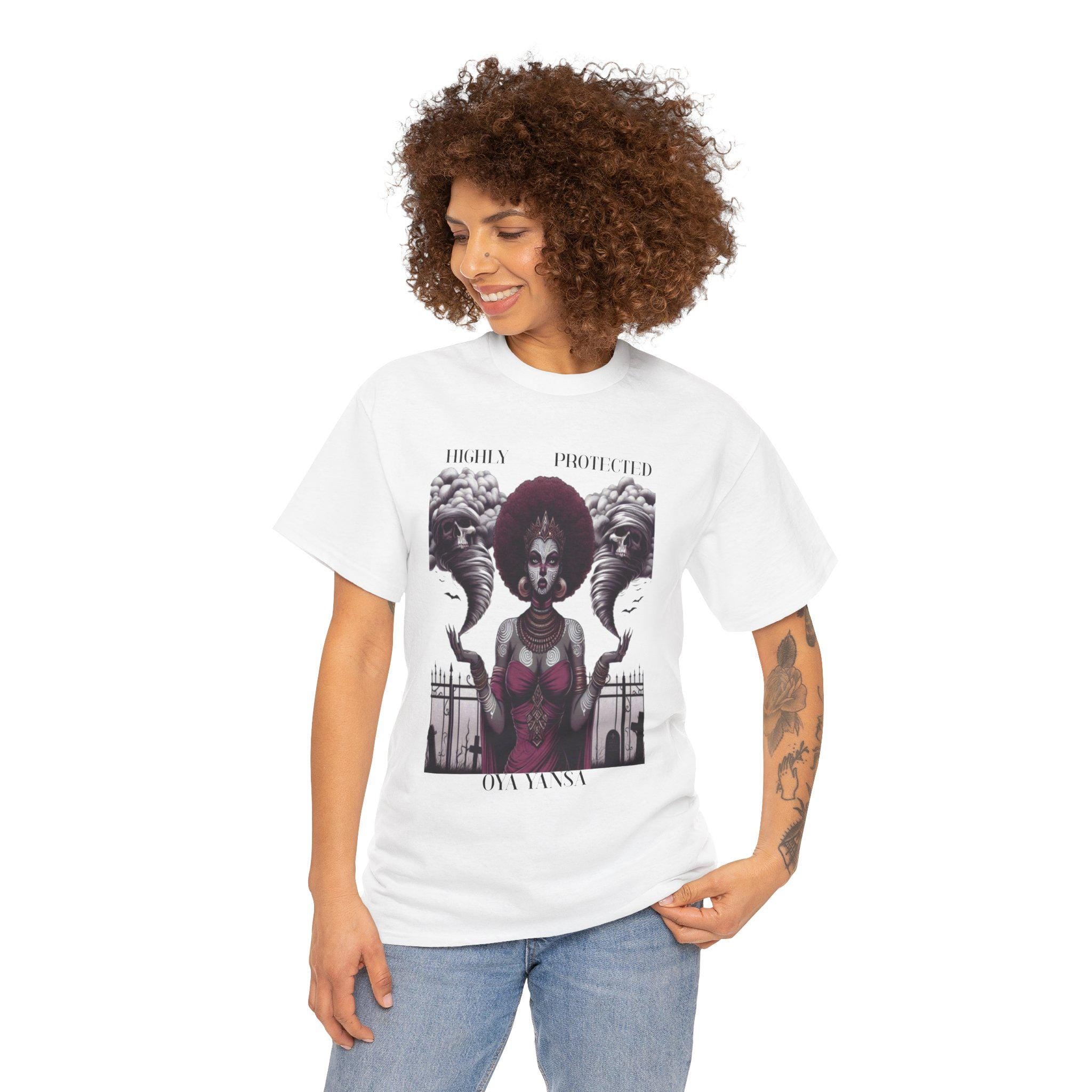 Highly Protected OYA YANSA Orisha Tshirt! Gift for Godparents or Devotee! Graphic ORISHA Tee!