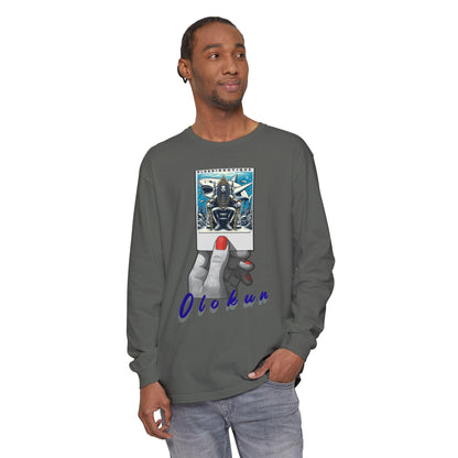 Polaroid Orisha OLOKUN Long Sleeve Tee for Devotee & Godparent, Orisha Polaroid Collection