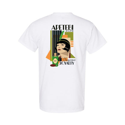 APETEBI "Loyalty and Elegance" Art deco Style Tshirt. Apetebi for Life Ashe Tee. Apetebi Orunla ladies tshirt