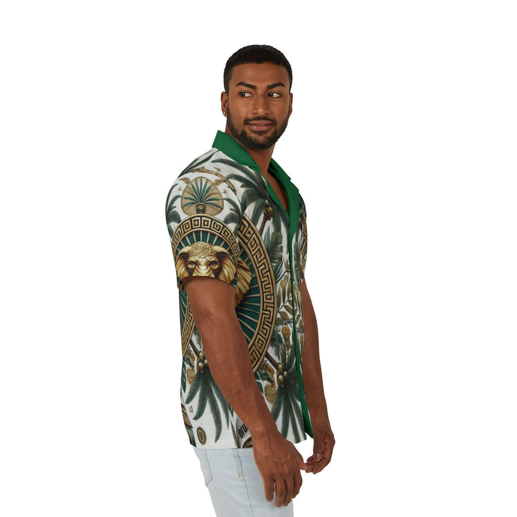 Orisha Orunla Hawaiian Style Button Down Shirt - Gift for Devotee or Godparent