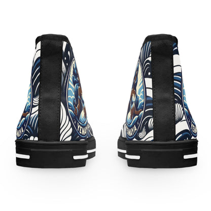 Maferefun YEMAYA High-Top Sneakers – Orisha Urban Style | Gift for Devotee or Godparent