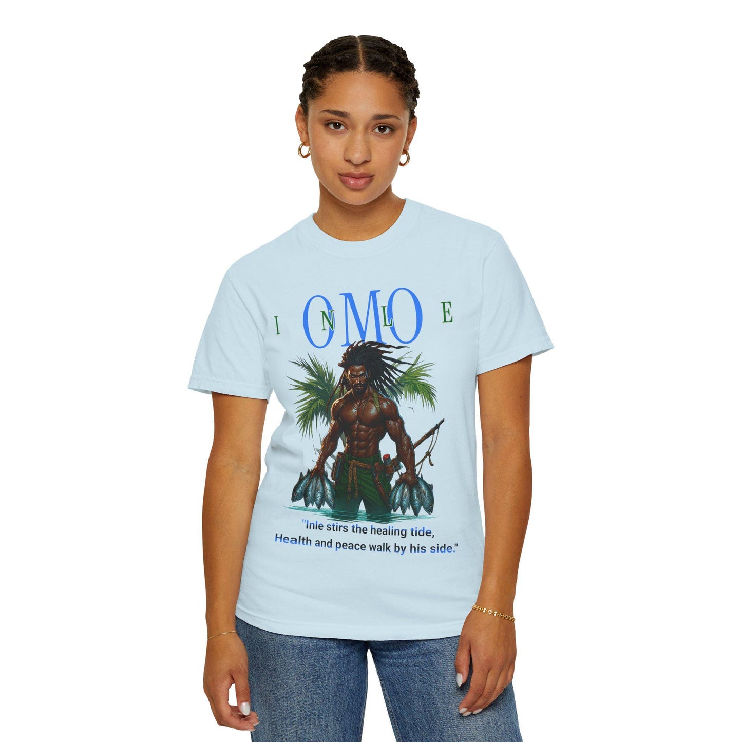 Omo INLE Tee, Orisha Unisex Tshirt! Afro Spiritual Tee! Gift for Devotee or Godparent! Ashe INLE!