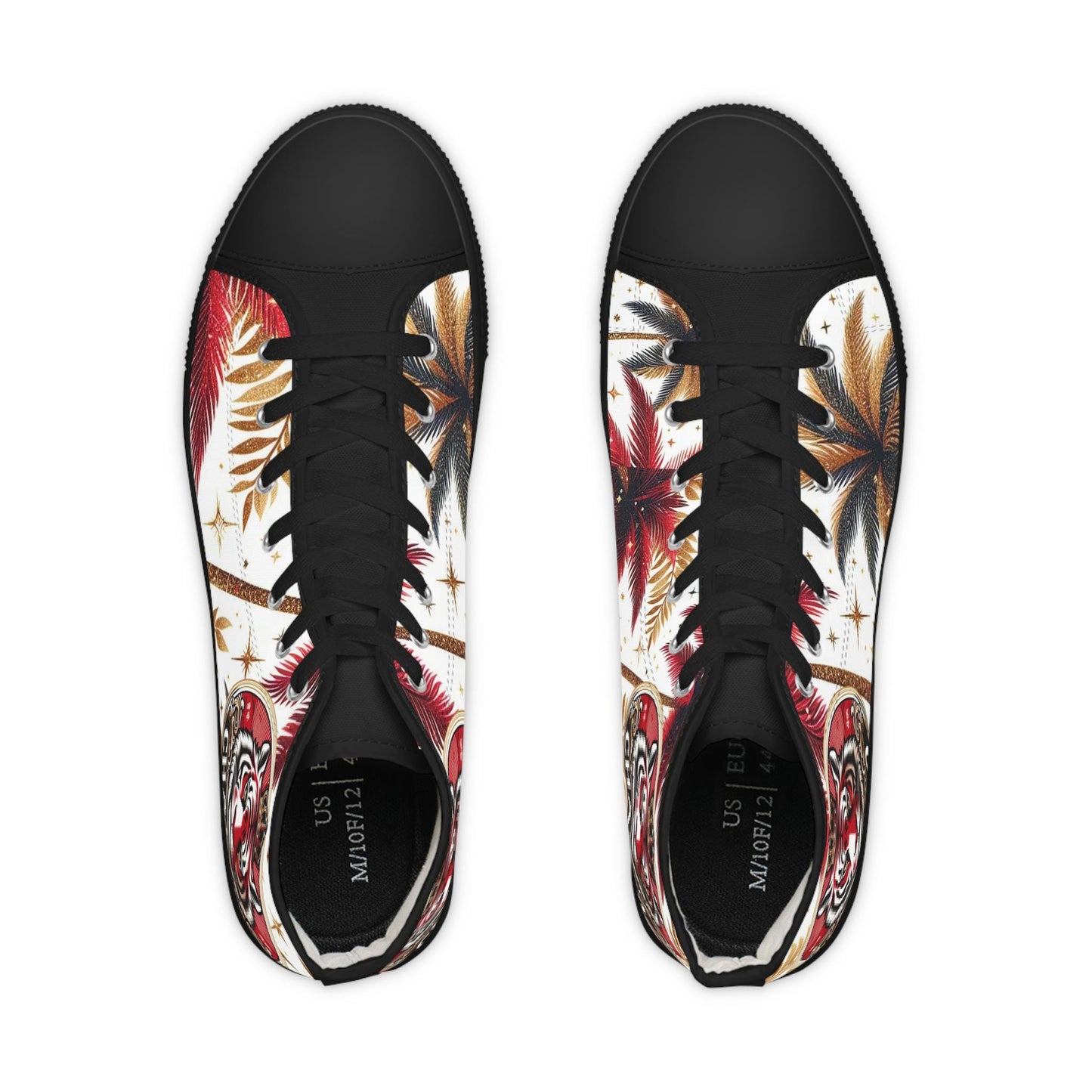 Orisha CHANGO Inspired High Top Stylish Sneakers! gift for Devotee of Godparent!