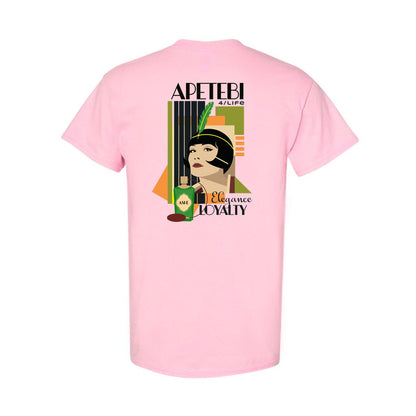 APETEBI "Loyalty and Elegance" Art deco Style Tshirt. Apetebi for Life Ashe Tee. Apetebi Orunla ladies tshirt