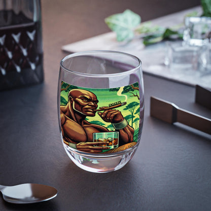 Oggún “Cheers To” Whiskey Style Drinking Glass – Gift for Devotee or Godparent