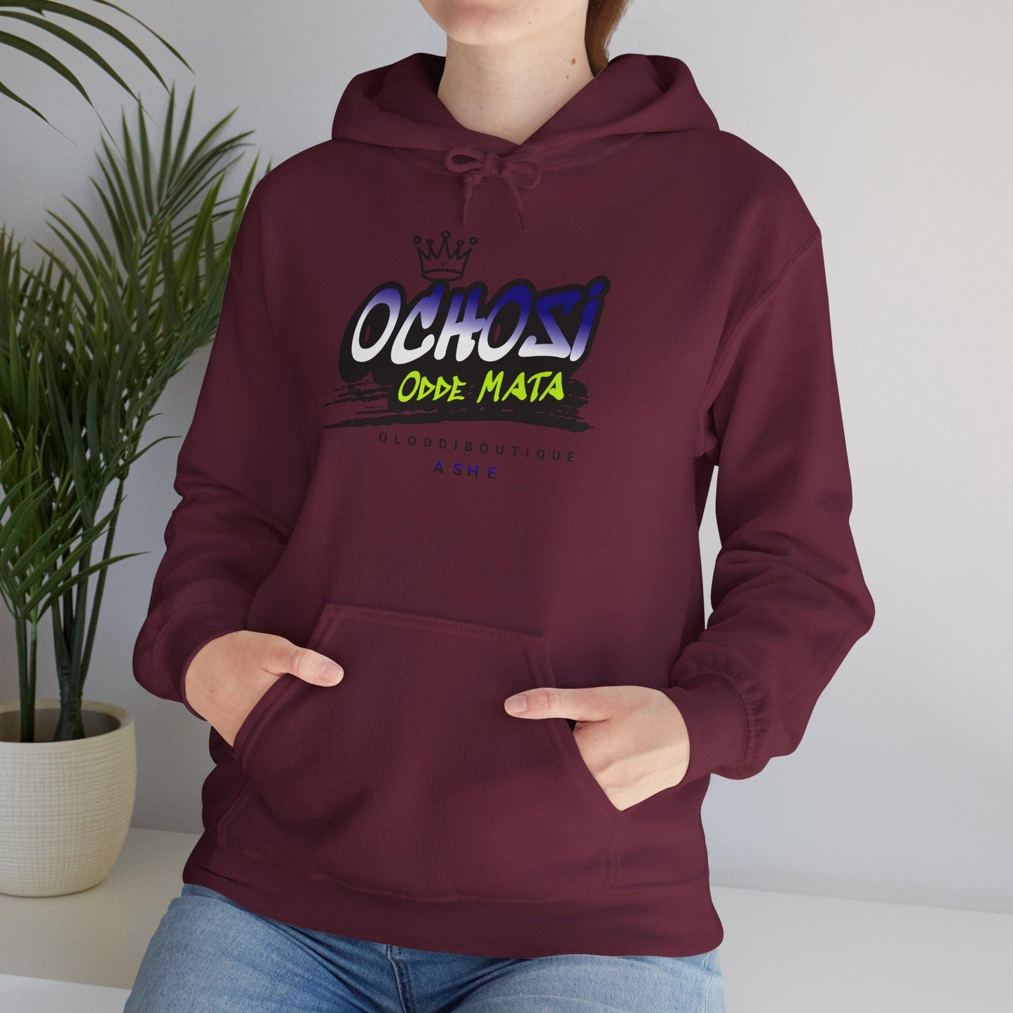 Ochosi ODDE MATA, Orisha inspired Unisex Hoodie!! Gift for devotee or Godparent! Omo OCHOSI hoodie!