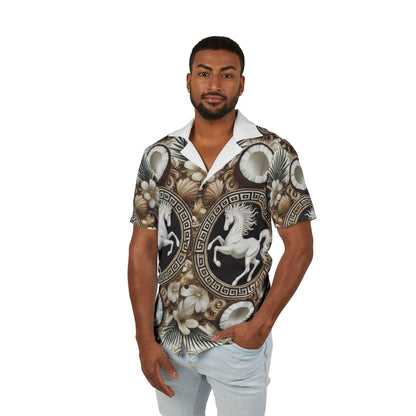 Orisha Obatala Hawaiian Style Button Down Shirt - Gift for Devotee or Godparent