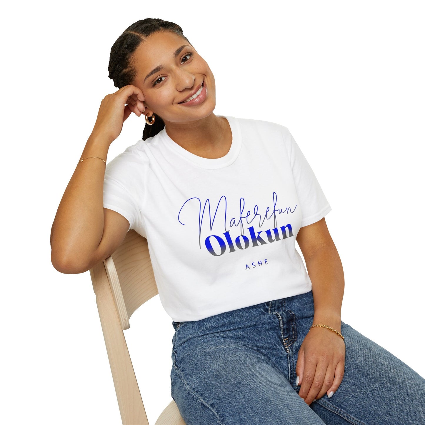 Maferefun Olokun "Ocean King in Africa" T-Shirt - Orisha Gift for Devotee or Godparent