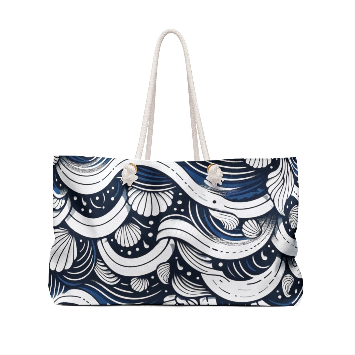Maferefun YEMAYA “Blue Waves” Oversized Tote Bag – Orisha Urban Style | Gift for Devotee or Godparent