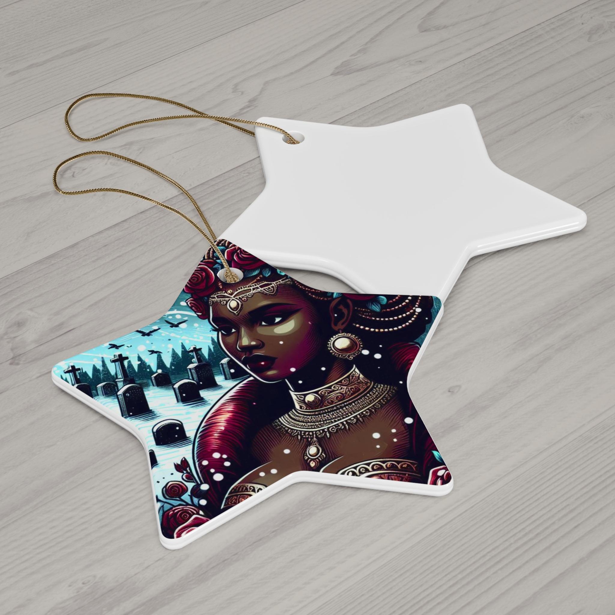 Orisha OYA winter theme Ornament, Orisha festive decor!  Gift for devotee or godparent!
