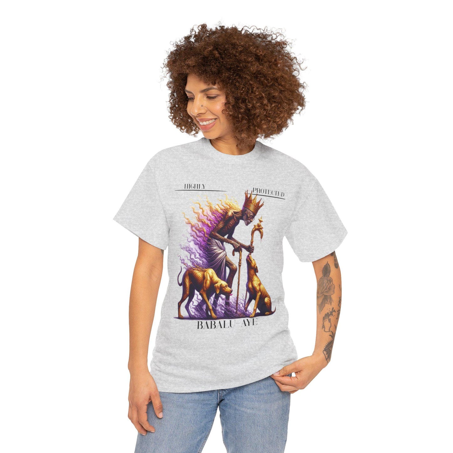 Highly Protected BABALU AYE Orisha Graphic Tshirt , gift for godparent or devotee!