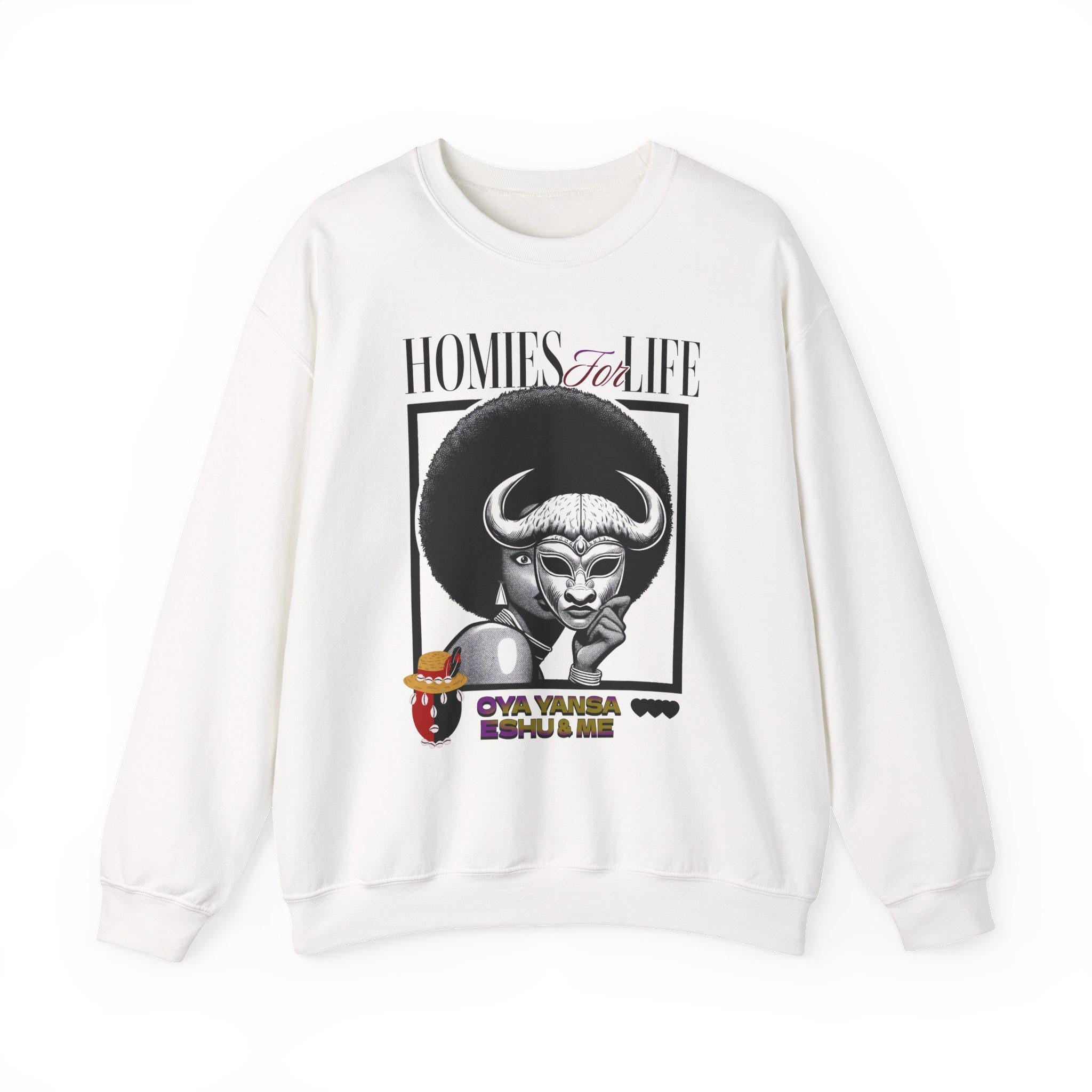 Homies for Life, Oya Eshu and Me Sweatshirt, Gift for Godparent or Devotee!