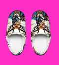 Orisha OCHOSI " Deer Hunter" stylish indoor comfy slippers, Gift for devotee or godparent! Ashe Ochosi slippers