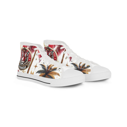 Orisha CHANGO Inspired High Top Stylish Sneakers! gift for Devotee of Godparent!