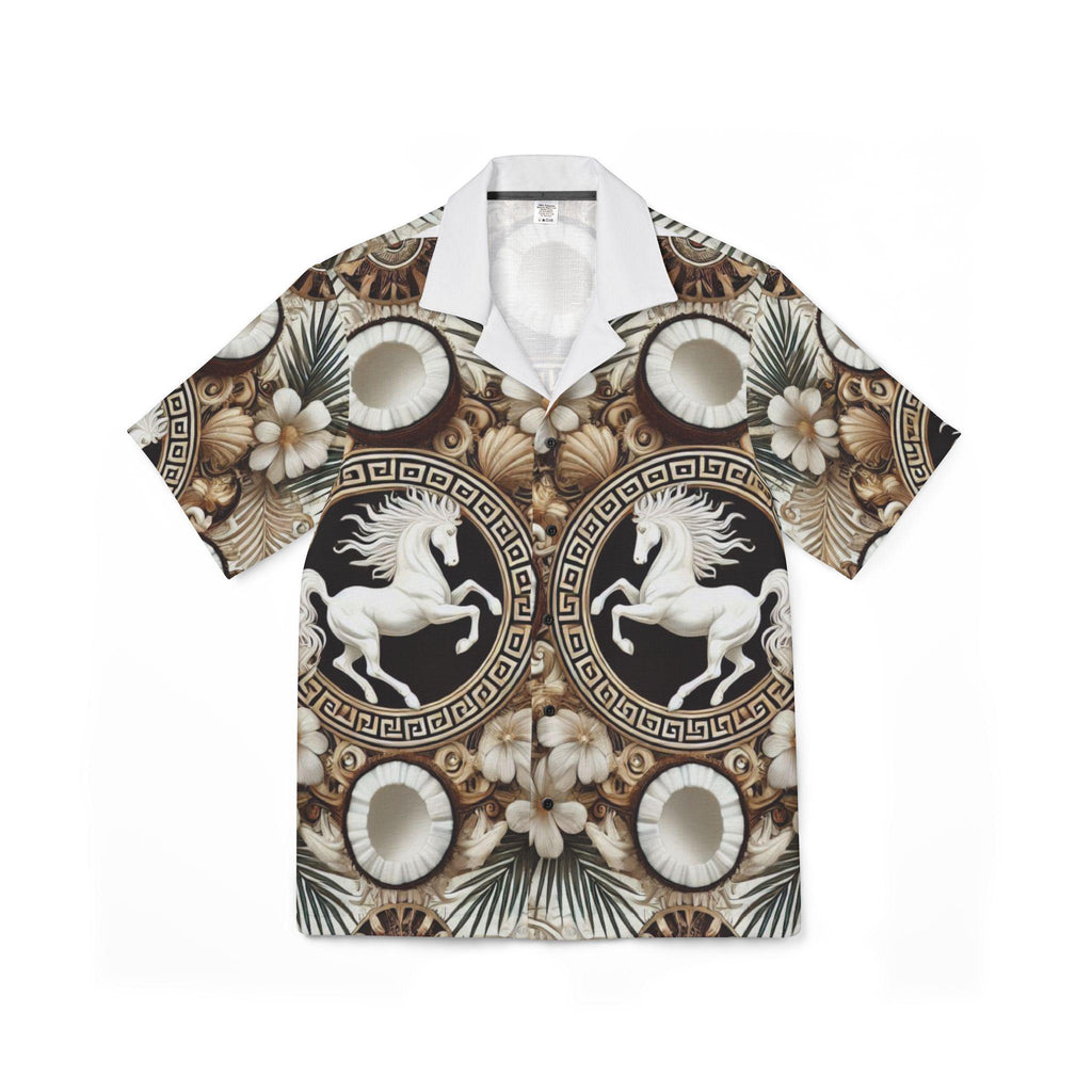 Orisha Obatala Hawaiian Style Button Down Shirt - Gift for Devotee or Godparent