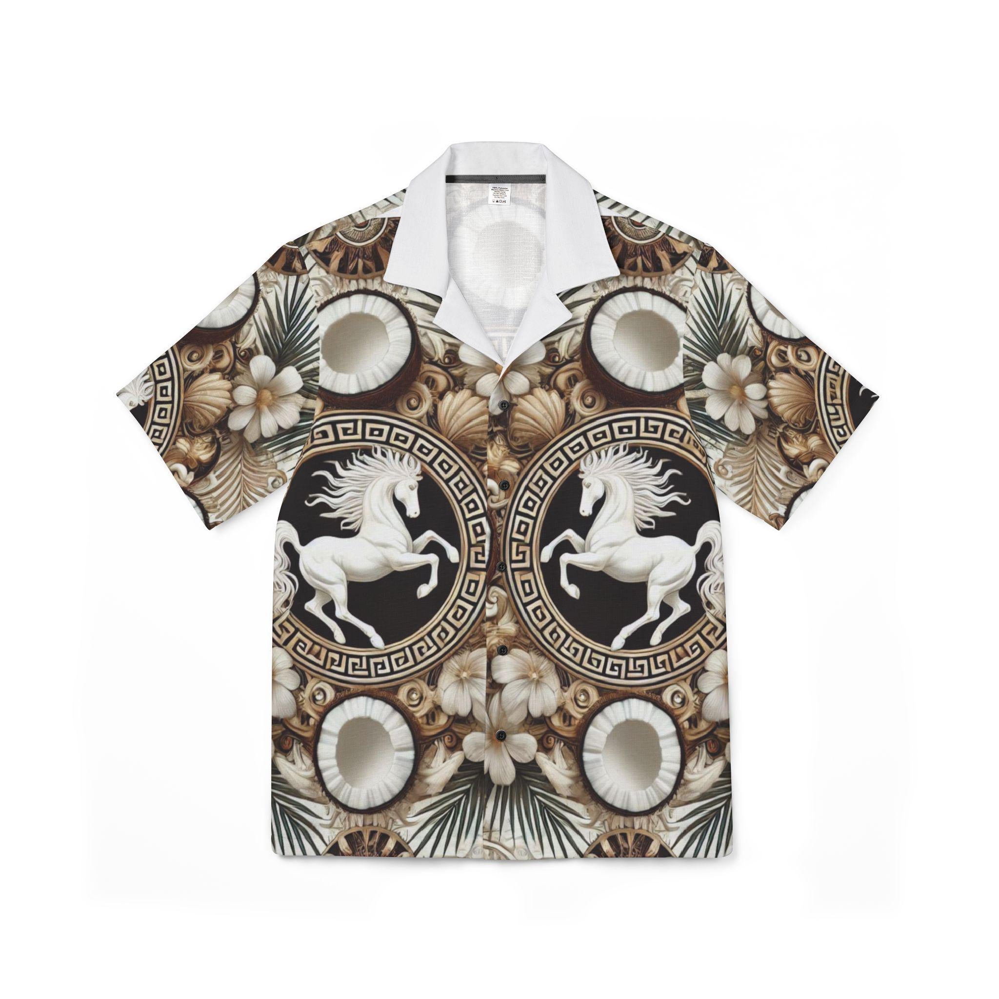 Orisha Obatala Hawaiian Style Button Down Shirt - Gift for Devotee or Godparent