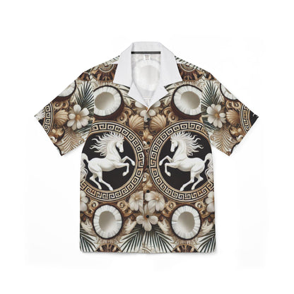 Orisha Obatala Hawaiian Style Button Down Shirt - Gift for Devotee or Godparent