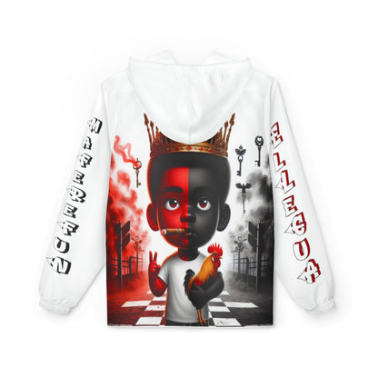 Maferefun Orisha ELLEGUA "Keeper of Keys" white Stylish Ashe Jacket, gift for devotee or godparents,