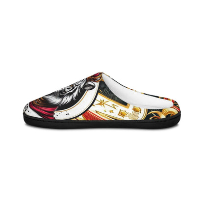 Orisha CHANGO "King Tiger" Stylish Comfy Indoor Slippers,  Kawosile Chango Tiger Slippers,Gift for devotee or godparent!