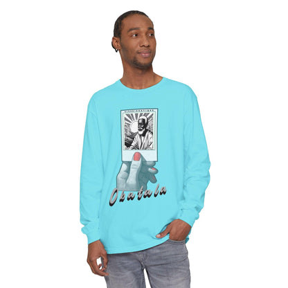 Polaroid Obatala Long Sleeve Tee for Devotee & Godparent ! Orisha Polaroid Collection