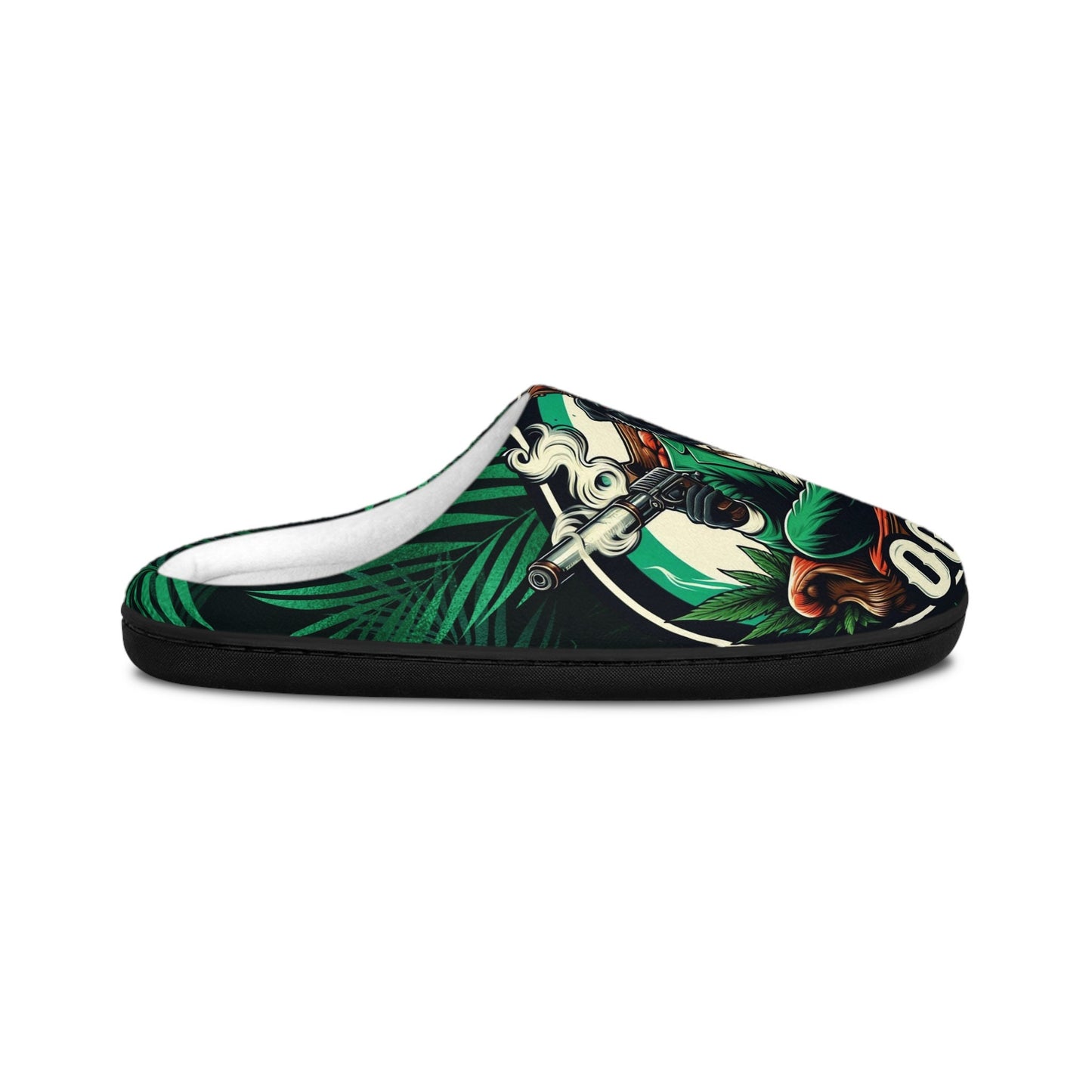 Orisha OGGUN "Armed and Ready" Fierce Dog Indoor Stylish Slippers, Omo Oggun slippers, Gift for devotee or godparent!