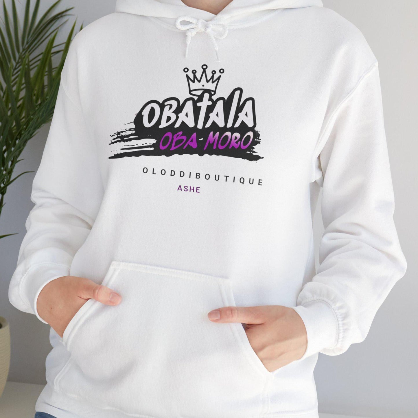 Obatalá OBAMORO, Orisha inspired Unisex Hoodie!! Gift for devotee or Godparent! Omo OBATALÁ hoodie!