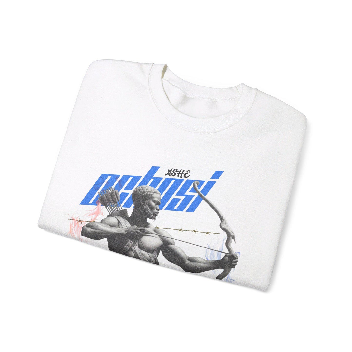 Orisha Ochosi “Marble Royalty” Sweatshirt – Ruler of the Hunt | Gift for Devotee or Godparent
