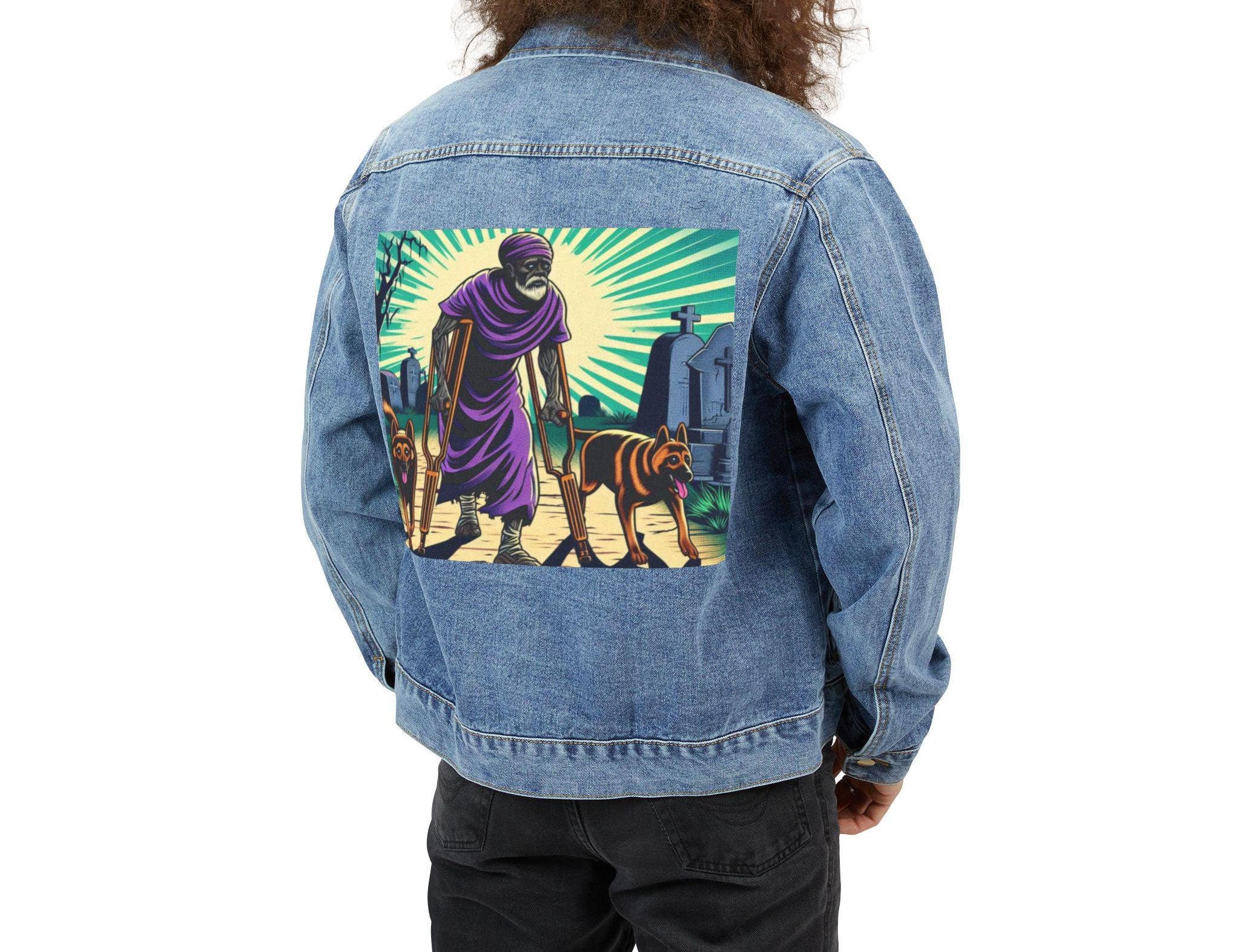 Orisha BABALU~AYE  Denim  Pop Art Jean Jacket!  Gift for Godparent or Devotee!