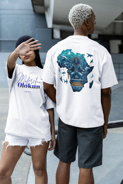 Maferefun Olokun "Ocean King in Africa" T-Shirt - Orisha Gift for Devotee or Godparent