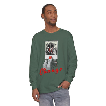 Polaroid Chango Long Sleeve Tee for Devotee & Godparent | Orisha Polaroid Collection