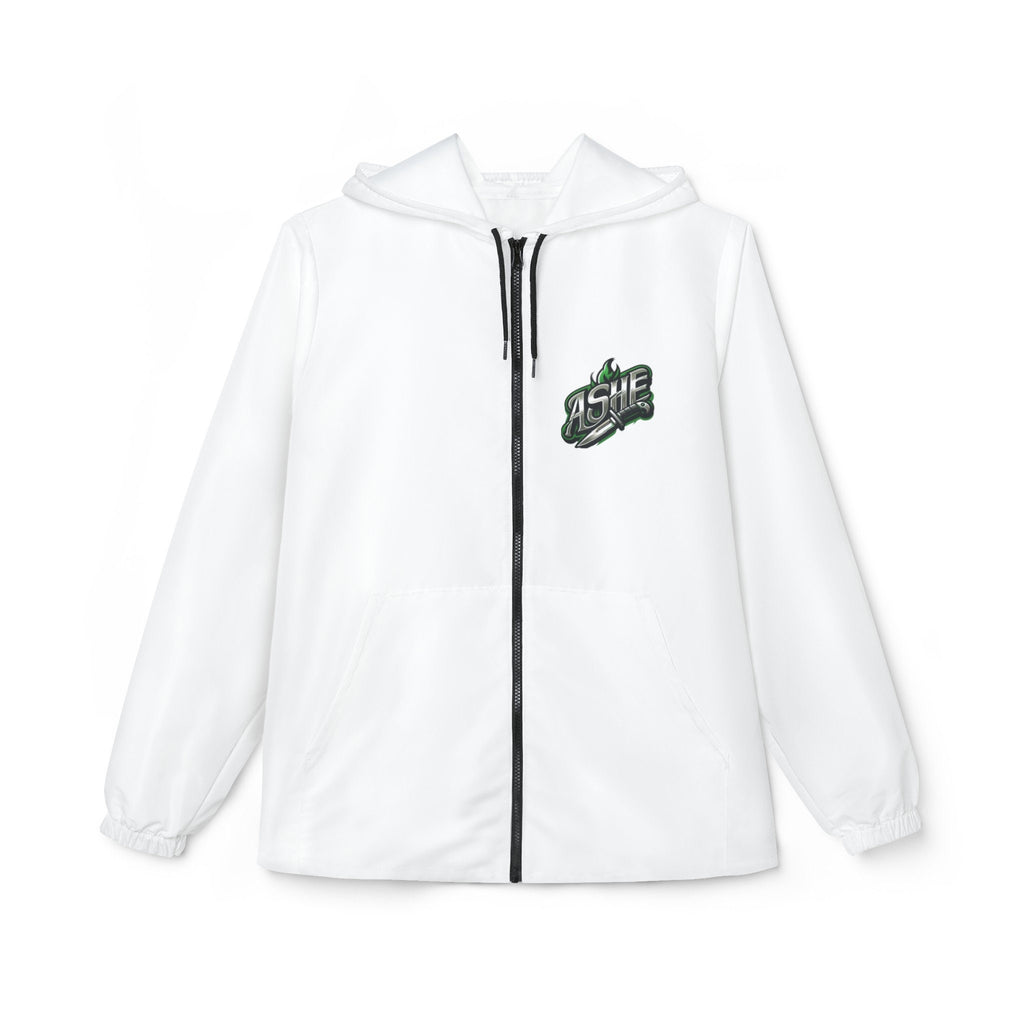 Maferefun OGGUN "Beast in the Jungle" white Windbreaker Jacket! Orisha oggun, urban style, Lucumi tradition White windbreaker jacket