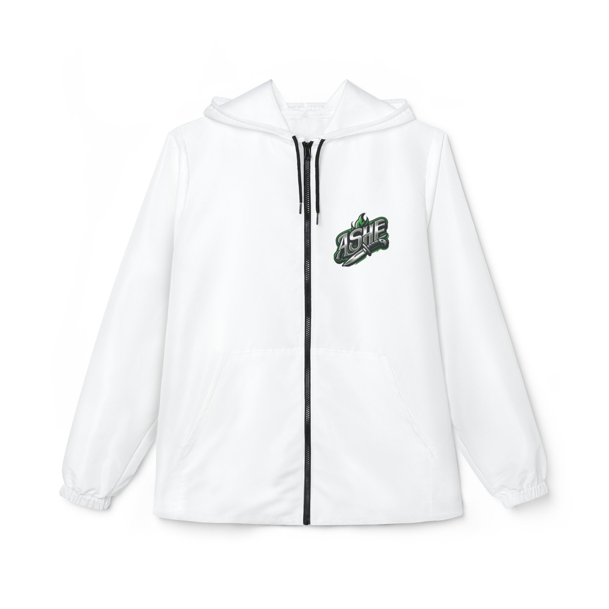 Maferefun OGGUN "Beast in the Jungle" white Windbreaker Jacket! Orisha oggun, urban style, Lucumi tradition White windbreaker jacket