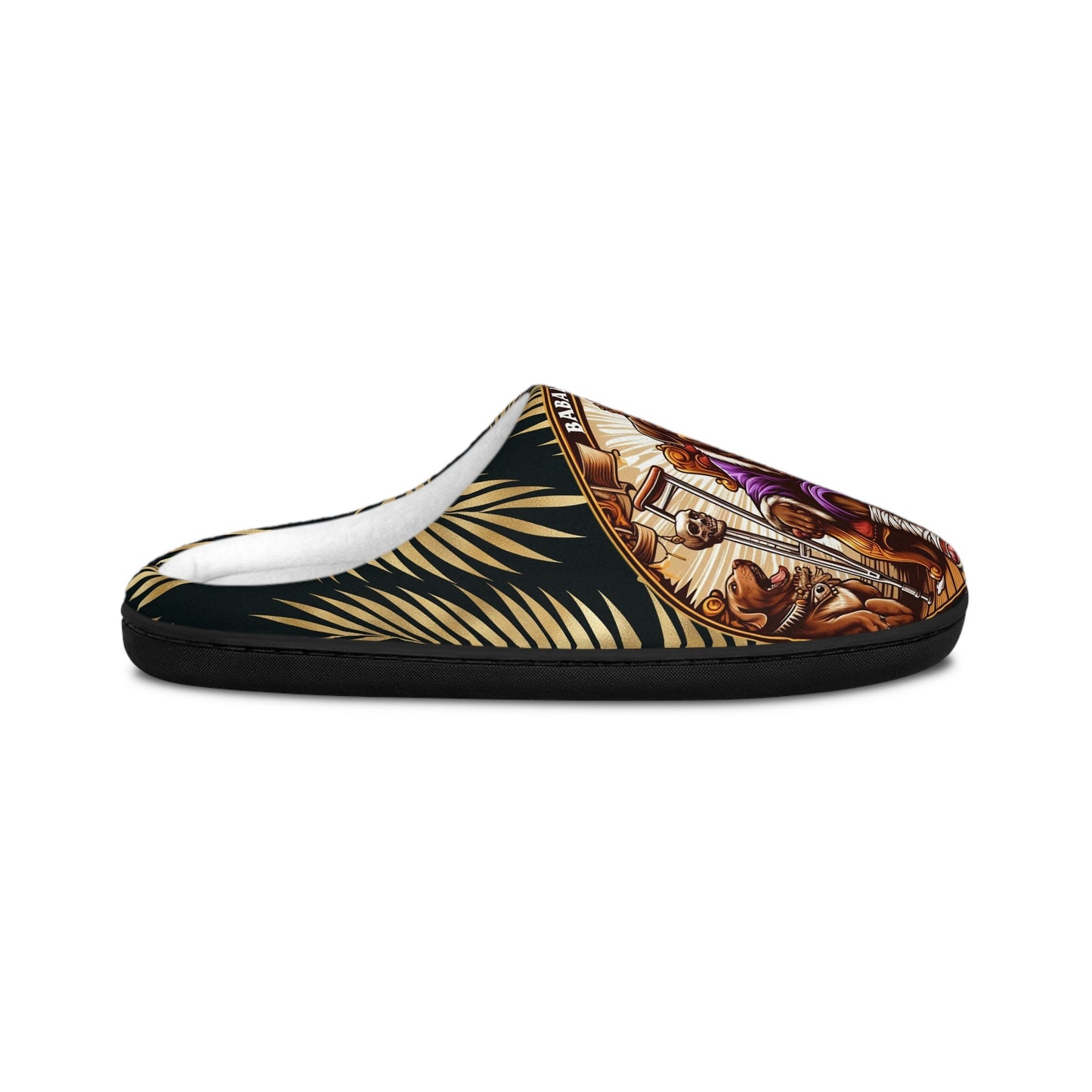 Orisha BABALU AYE " Royal Healer" stylish comfy indoor Slippers, Gift for devotee or godparent!