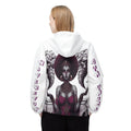 Maferefun Orisha OYA Yansa ,"Cemetery and Tornados" White Windbreaker Jacket! ASHE Oya Yansa Stylish Jacket,gift for devotee or godparent!
