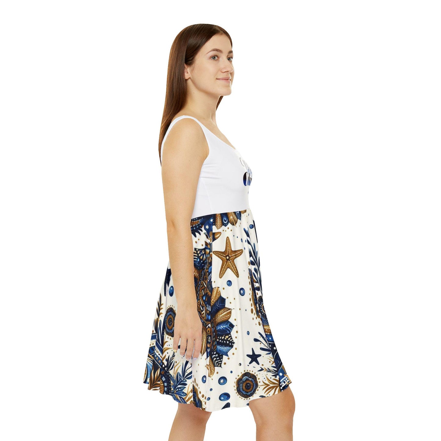 Maferefun OLOKUN Skater Dress – Orisha Inspired | Gift for Devotee or Godparent