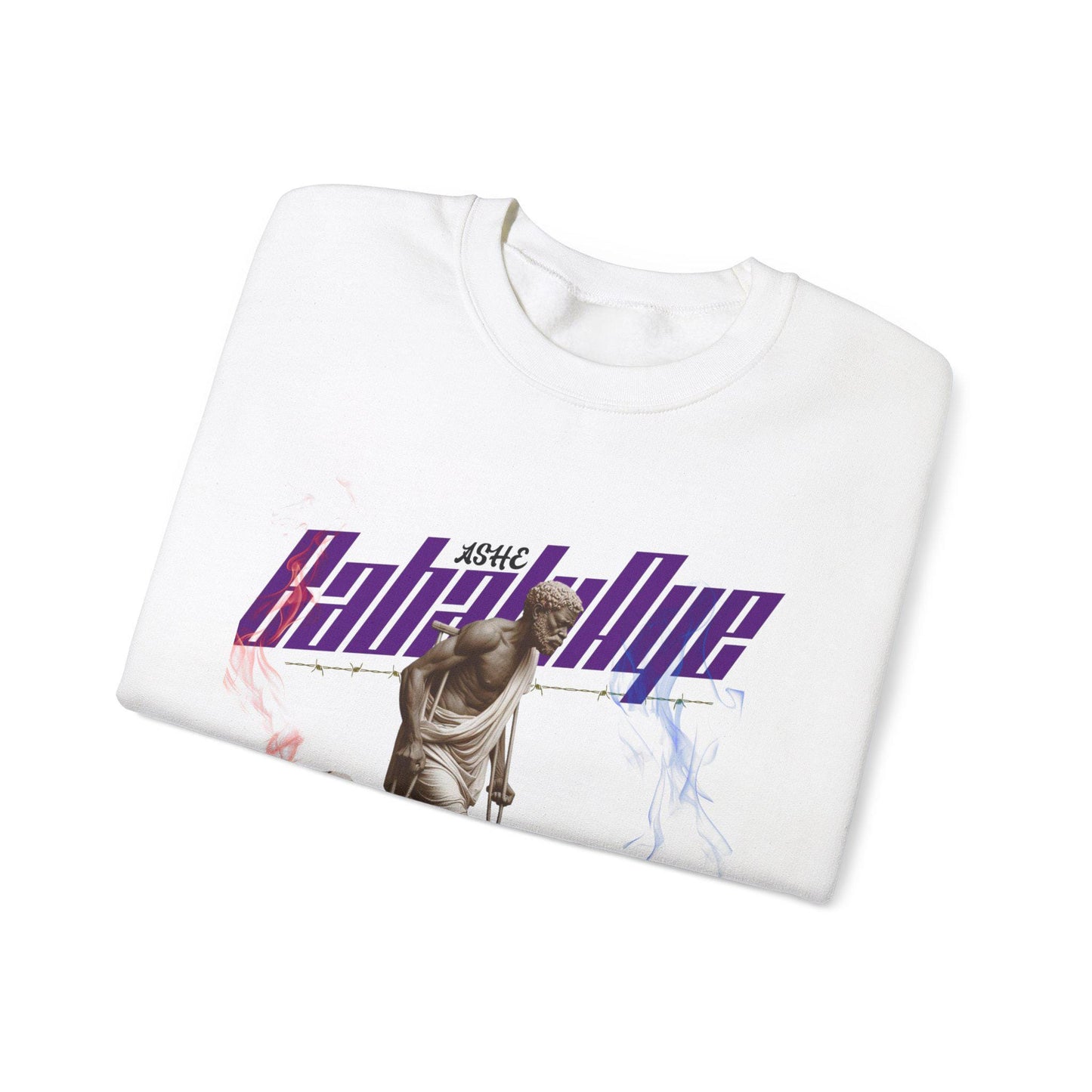 Orisha Babalu Aye Marble Royalty Sweatshirt - Ruler of Healing | Gift for Devotee or Godparent
