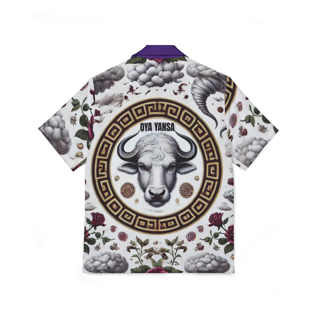 Orisha Oya Yansa Hawaiian Style Button Down Shirt - Gift for Devotee or Godparent