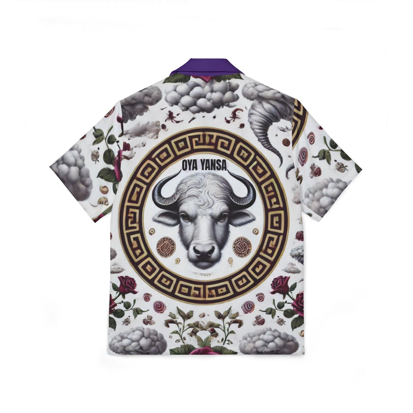 Orisha Oya Yansa Hawaiian Style Button Down Shirt - Gift for Devotee or Godparent