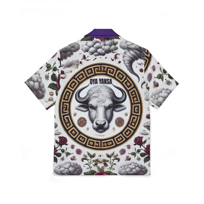 Orisha Oya Yansa Hawaiian Style Button Down Shirt - Gift for Devotee or Godparent