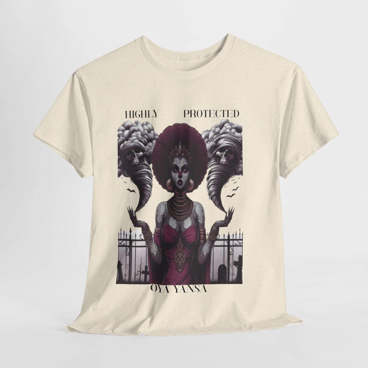Highly Protected OYA YANSA Orisha Tshirt! Gift for Godparents or Devotee! Graphic ORISHA Tee!